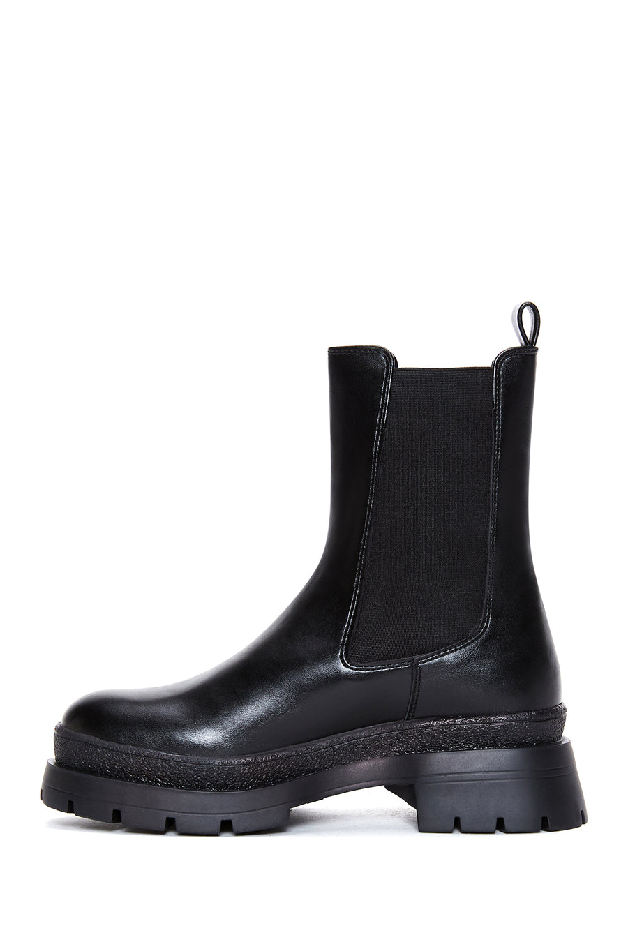 Women's Black Thick Soled Chelsea Boots