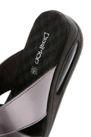 Women's Silver Comfort Slippers | Derimod