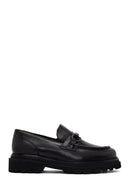 Erkek Siyah Deri Casual Loafer | Derimod