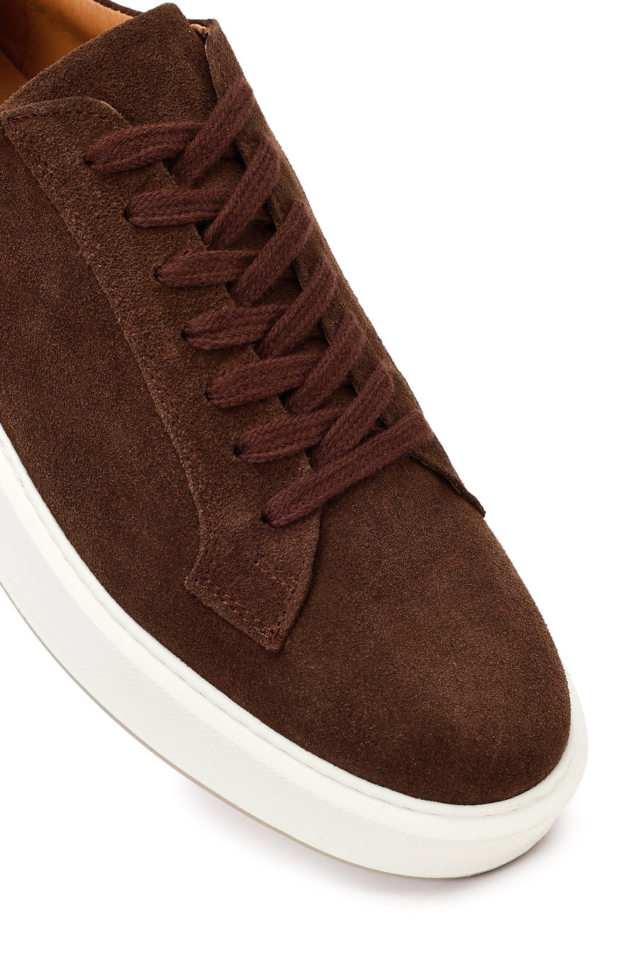 Erkek Kahverengi Süet Deri Sneaker