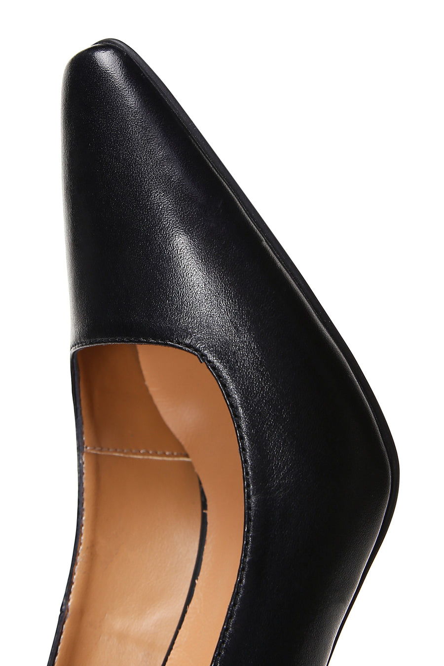Kadın Siyah Deri Stiletto