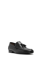 Erkek Siyah Püsküllü Deri Casual Loafer | Derimod