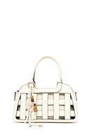 Woman Cream Long-Strap Knitted Mini Shoulder Bag | Derimod