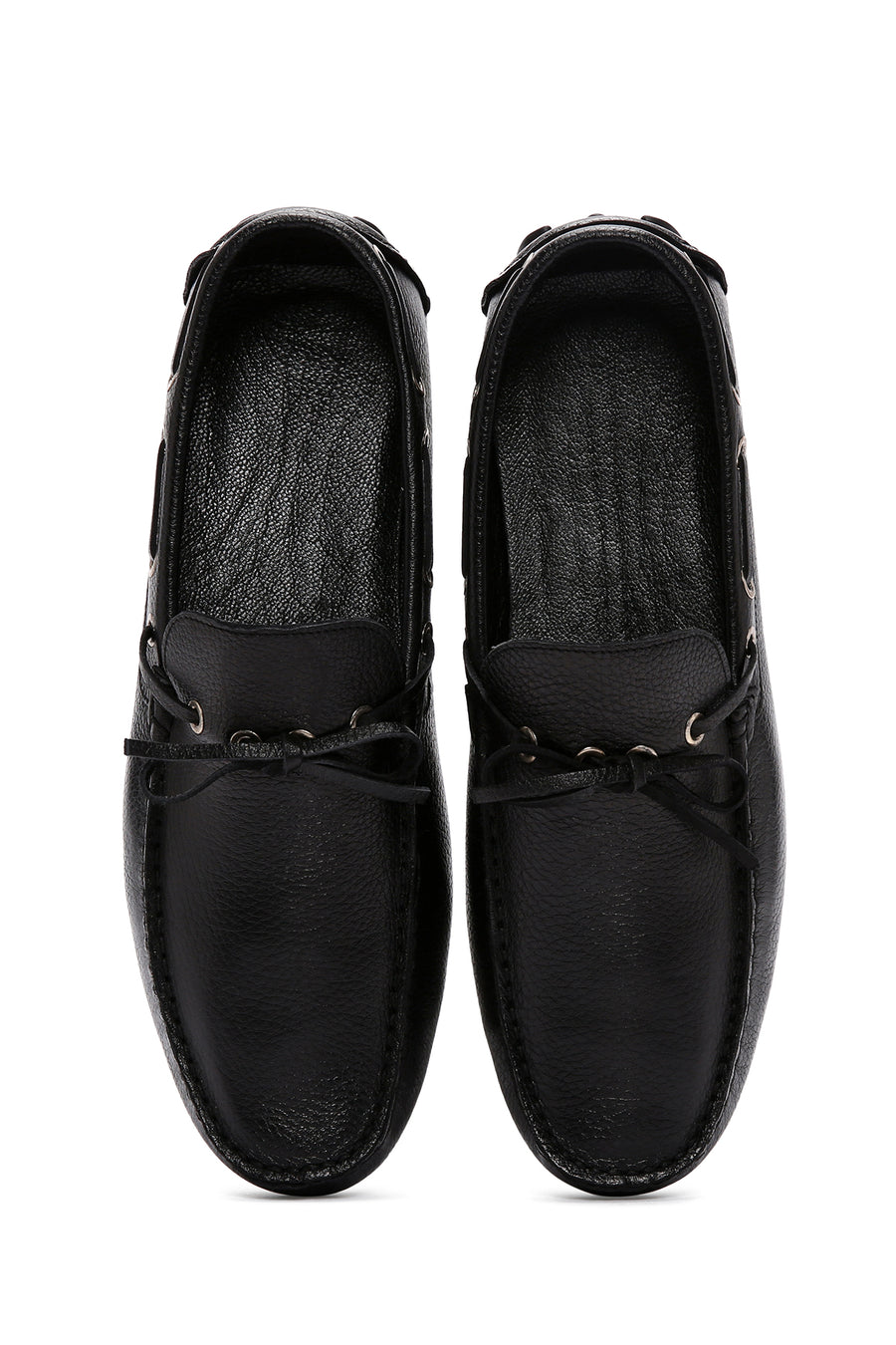 Men's Black Leather Comfort Loafer