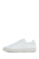 Erkek Beyaz Bağcıklı Deri Sneaker | Derimod