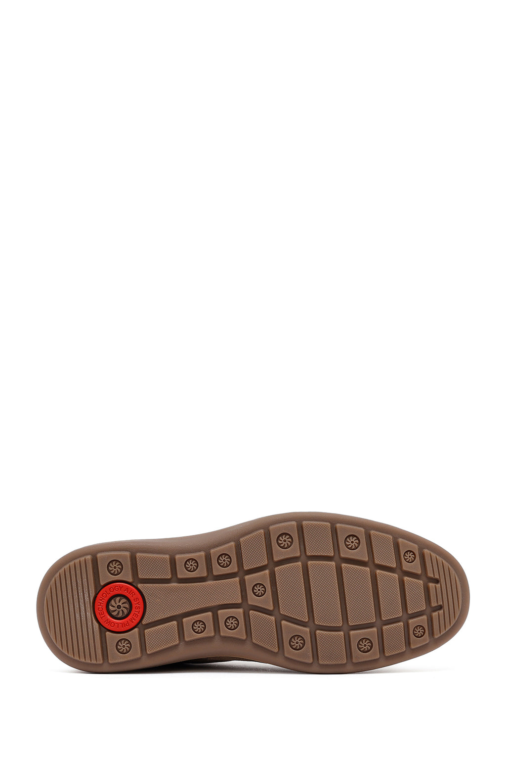 Erkek Vizon Bağcıklı Nubuk Deri Sneaker