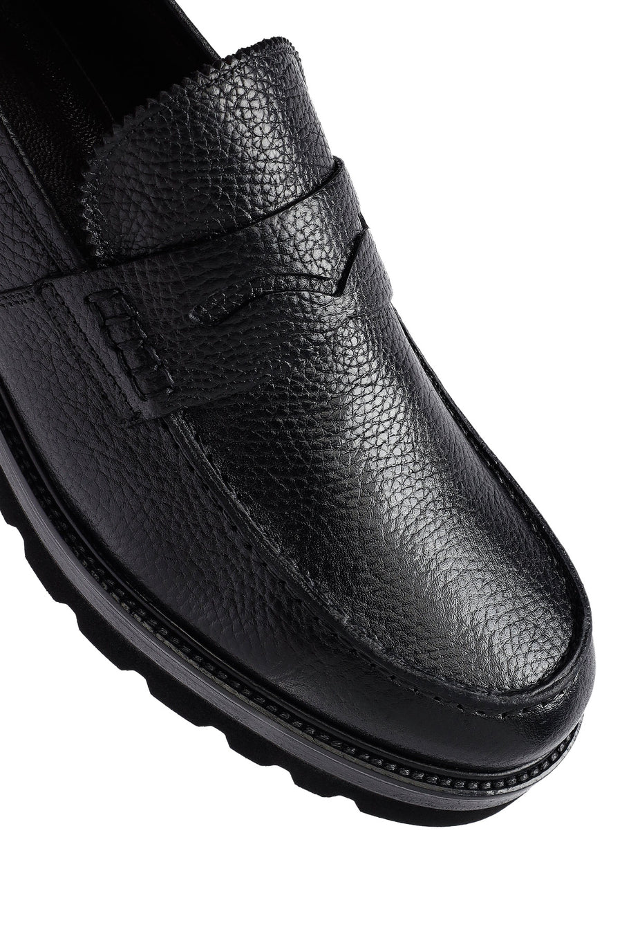Erkek Siyah Deri Casual Loafer