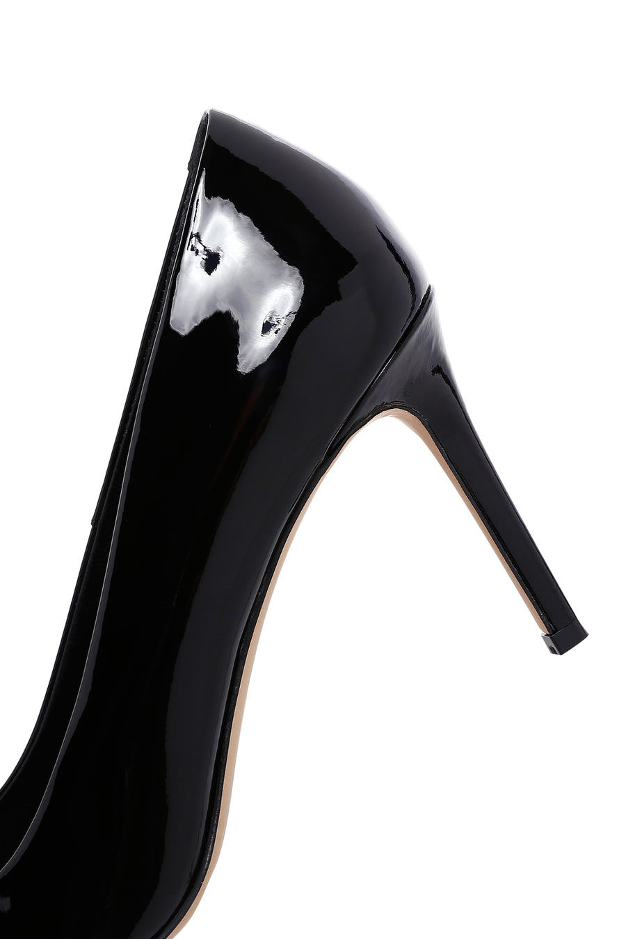 Women's Black Heeled Leather Shoes