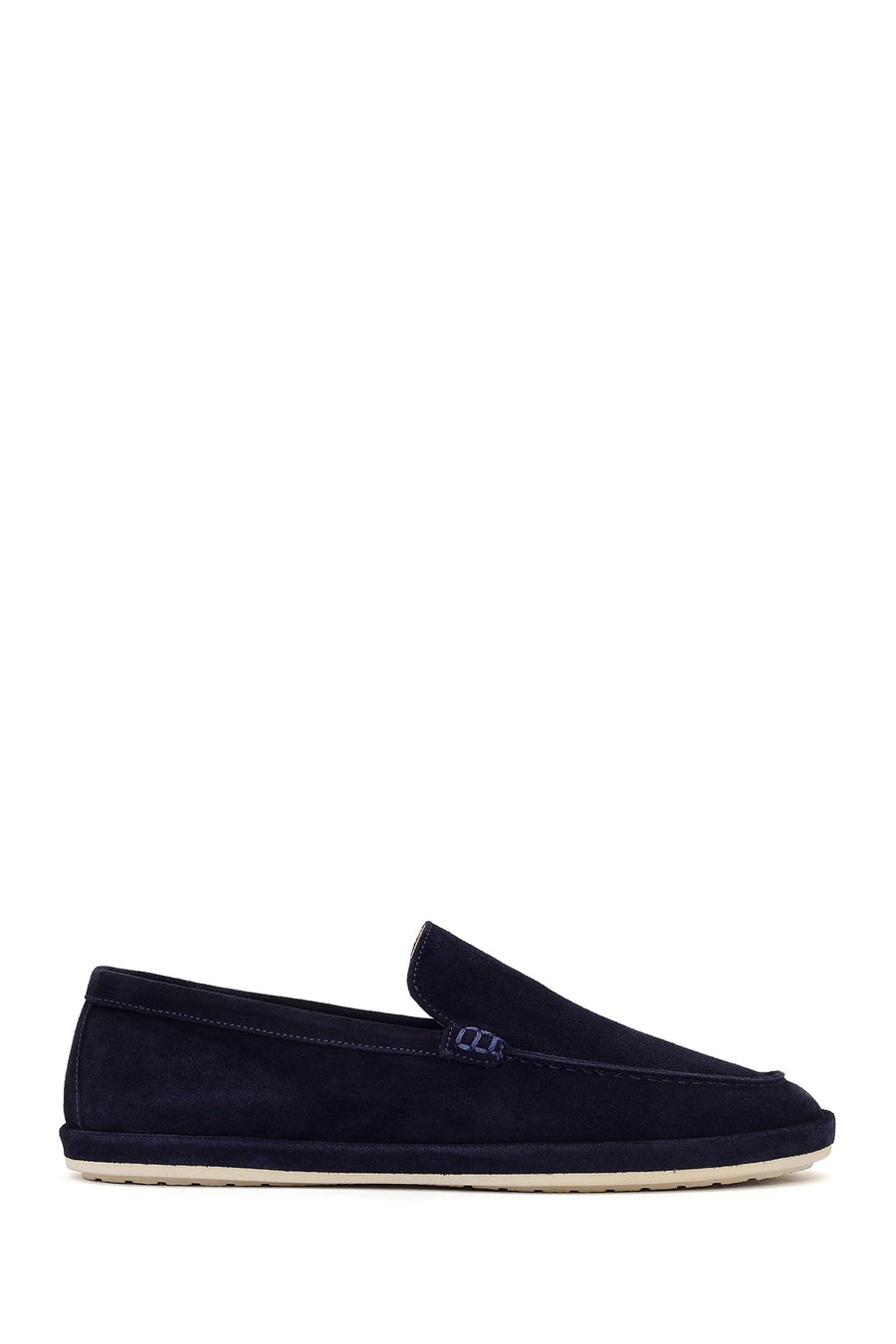 Erkek Lacivert Süet Deri Loafer 26SFD612310 | Derimod