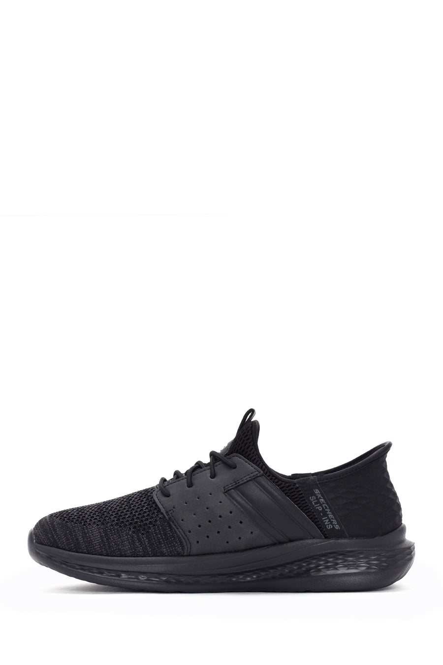 Skechers Men's Black Slade - Ocon Lace-Up Sports Sneaker