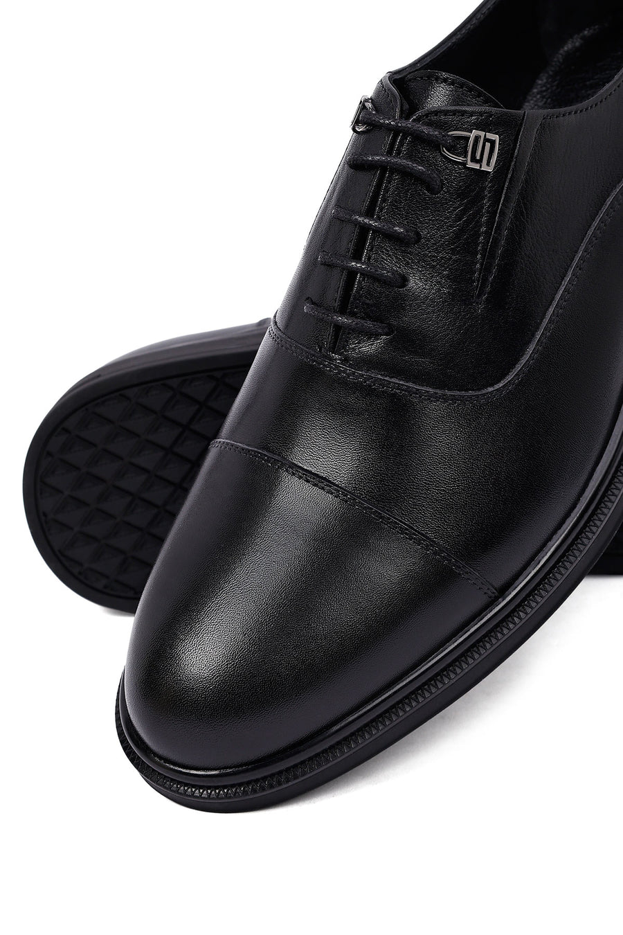 Derimod Fly Male Black Lace-Up Leather Casual Shoes