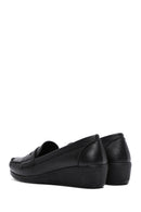 Kadın Siyah Dolgu Topuklu Loafer | Derimod