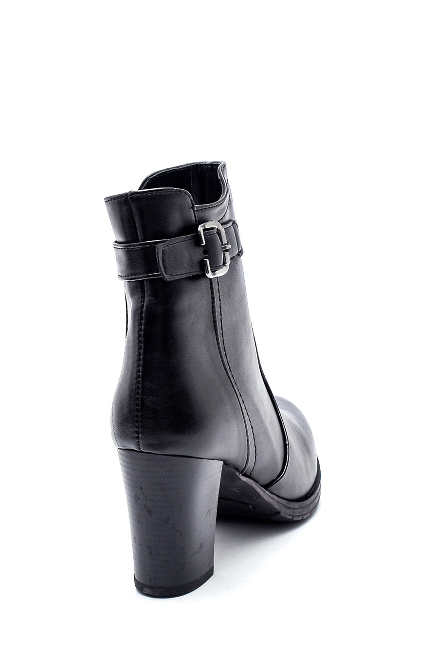 Women's Buckle Heeled Boots