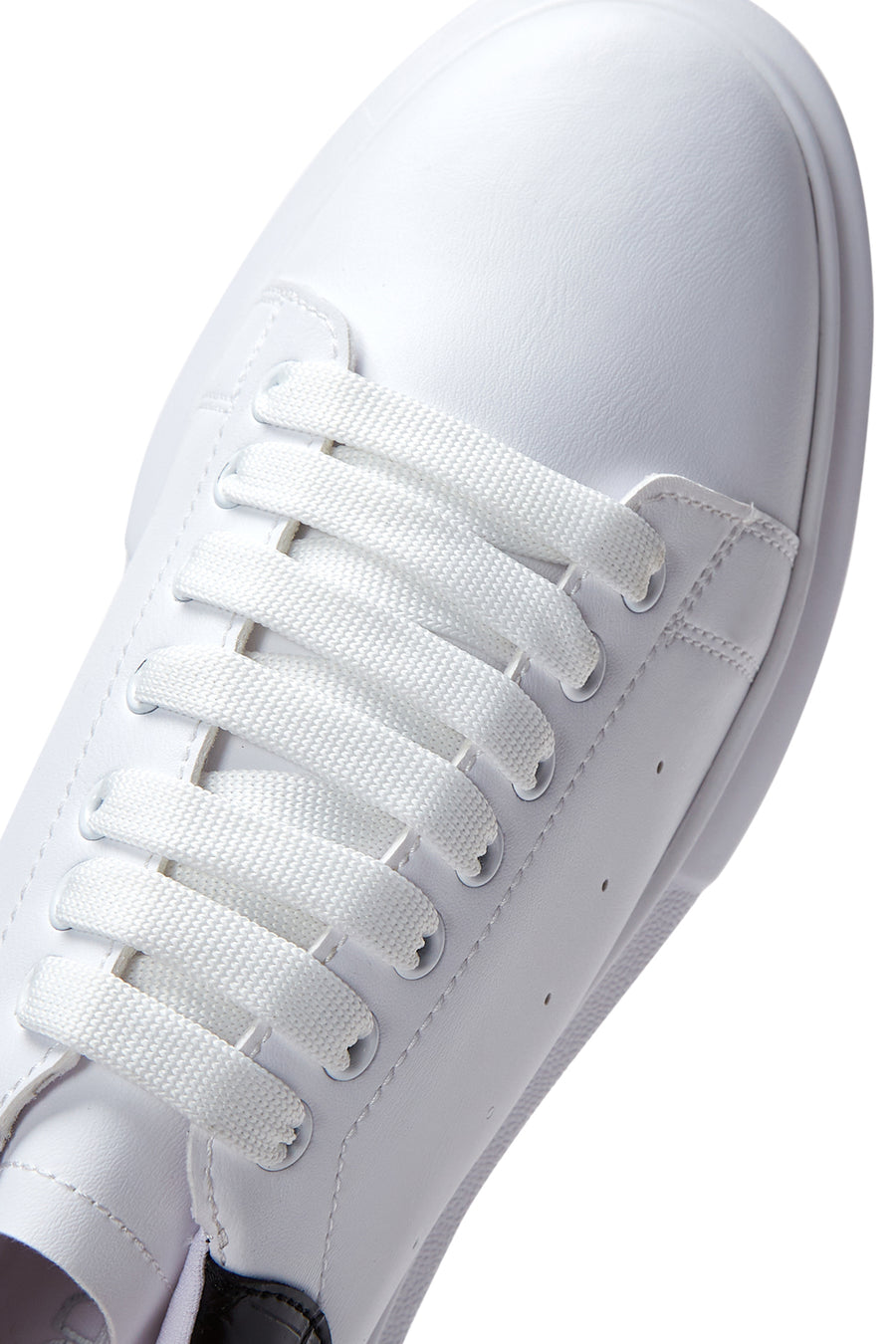 Erkek Beyaz Kalın Tabanlı Sneaker