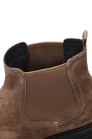 Male Mink Thick-Soled Suede Casual Chelsea Boots | Derimod