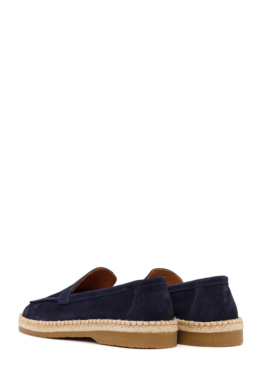 Erkek Lacivert Süet Deri Casual Loafer