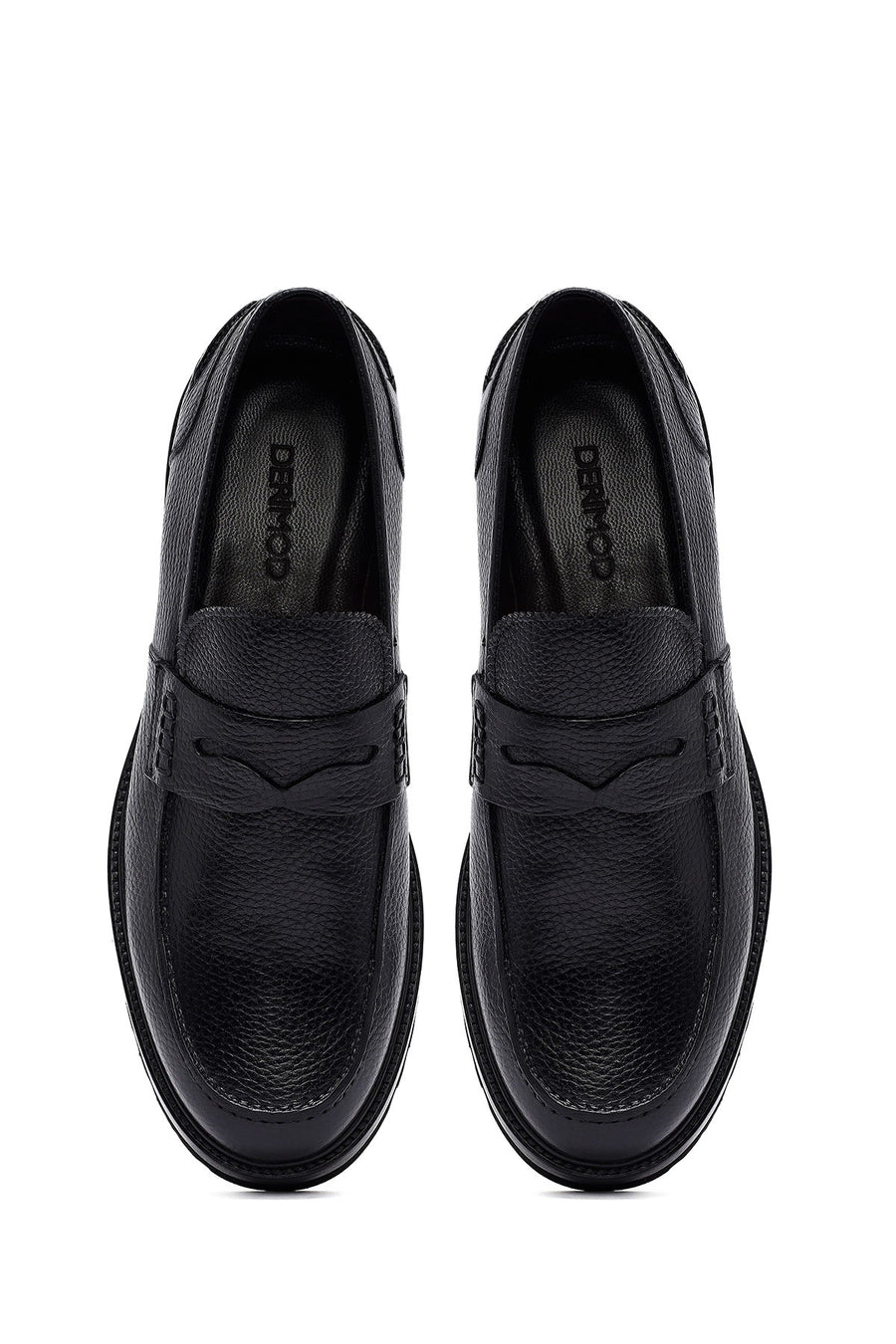 Erkek Siyah Deri Casual Loafer