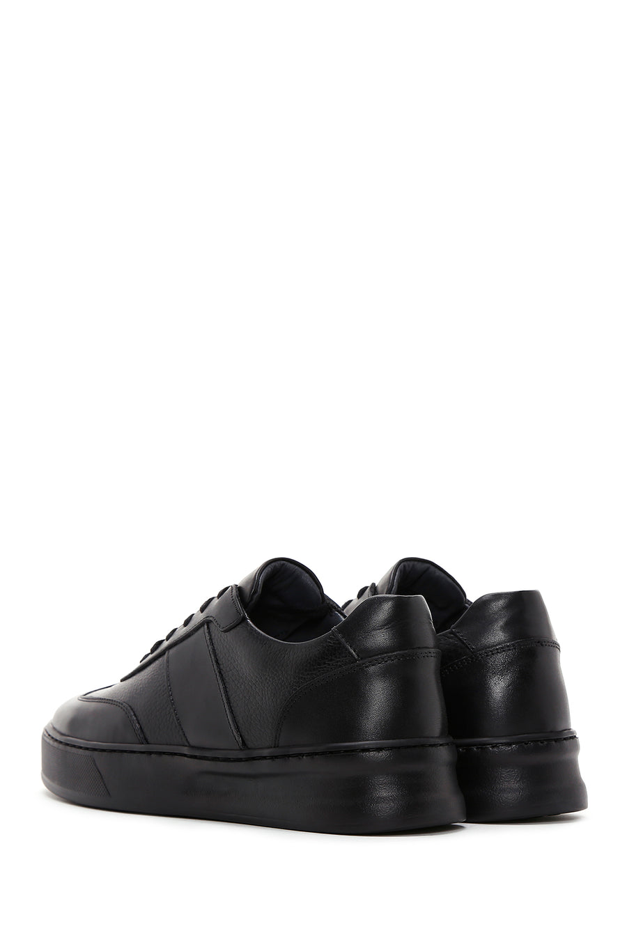 Men's Black Leather Sneaker