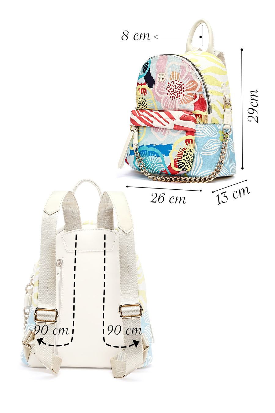 Women's Multicolor Backpack