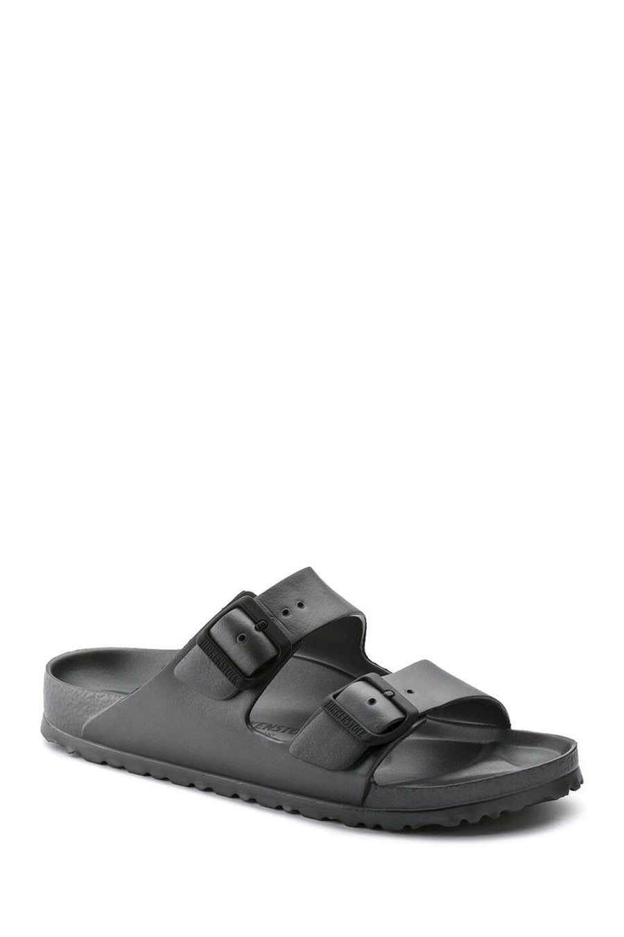 Birkenstock Men's Anthracite Arizona Double Buckle Eva Slippers