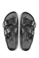 Birkenstock Men's Anthracite Arizona Double Buckle Eva Slippers | Derimod