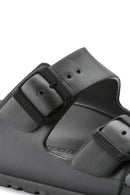 Birkenstock Men's Anthracite Arizona Double Buckle Eva Slippers | Derimod