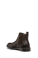 Geox Men's Brown Walk Pleasure Leather Chelsea Boots | Derimod