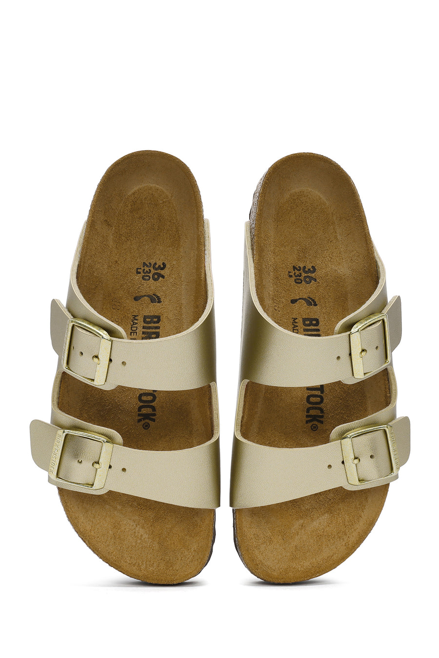 Birkenstock Kadın Altın Arizona Bf Çift Tokalı Terlik