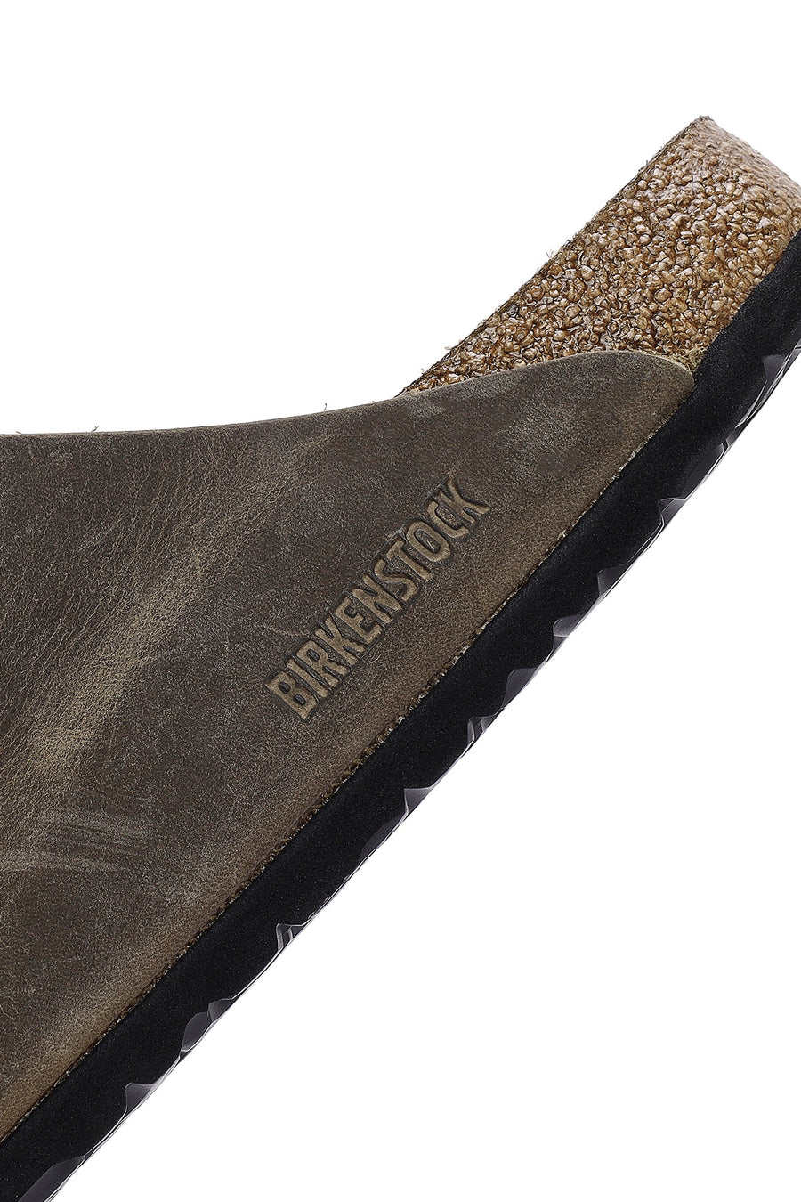 Birkenstock Men's Khaki Arizona Double Buckle Nubuck Leather Slippers