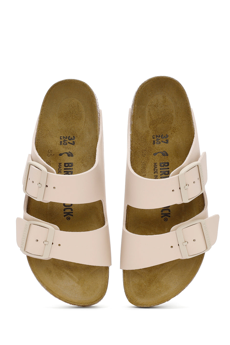 Birkenstock Kadın Bej Arizona Bf Çift Tokalı Terlik