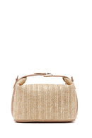Women's Beige Long Straw Mini Handbag | Derimod