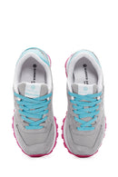Hammer Jack Women's Turquoise Chile Suede Leather Sneaker | Derimod