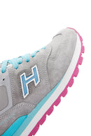 Hammer Jack Women's Turquoise Chile Suede Leather Sneaker | Derimod
