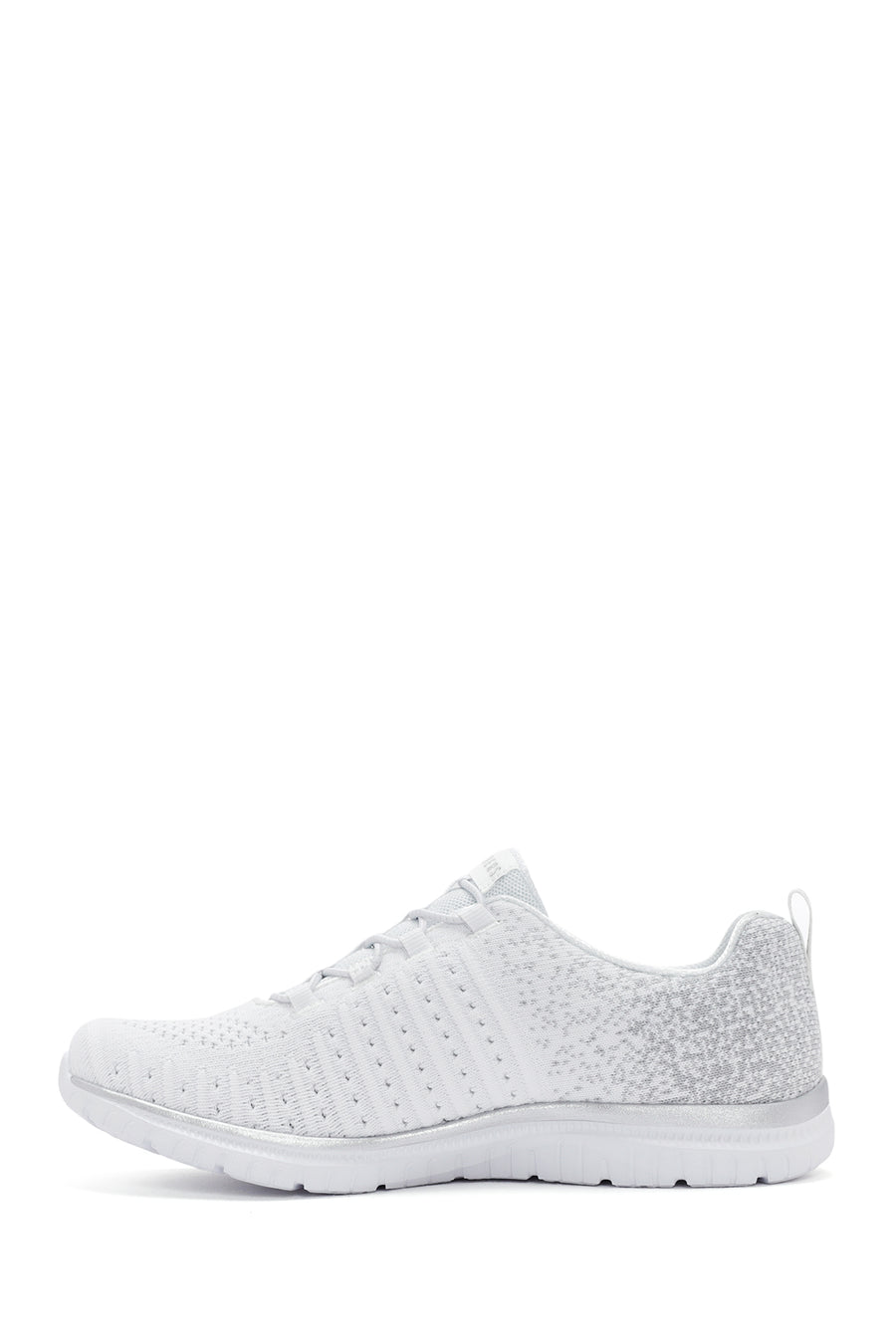 Skechers Women's White Virtue Lucent Lace-up Sneaker