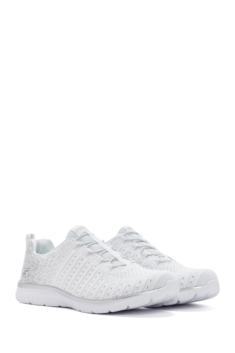 Skechers Women's White Virtue Lucent Lace-up Sneaker