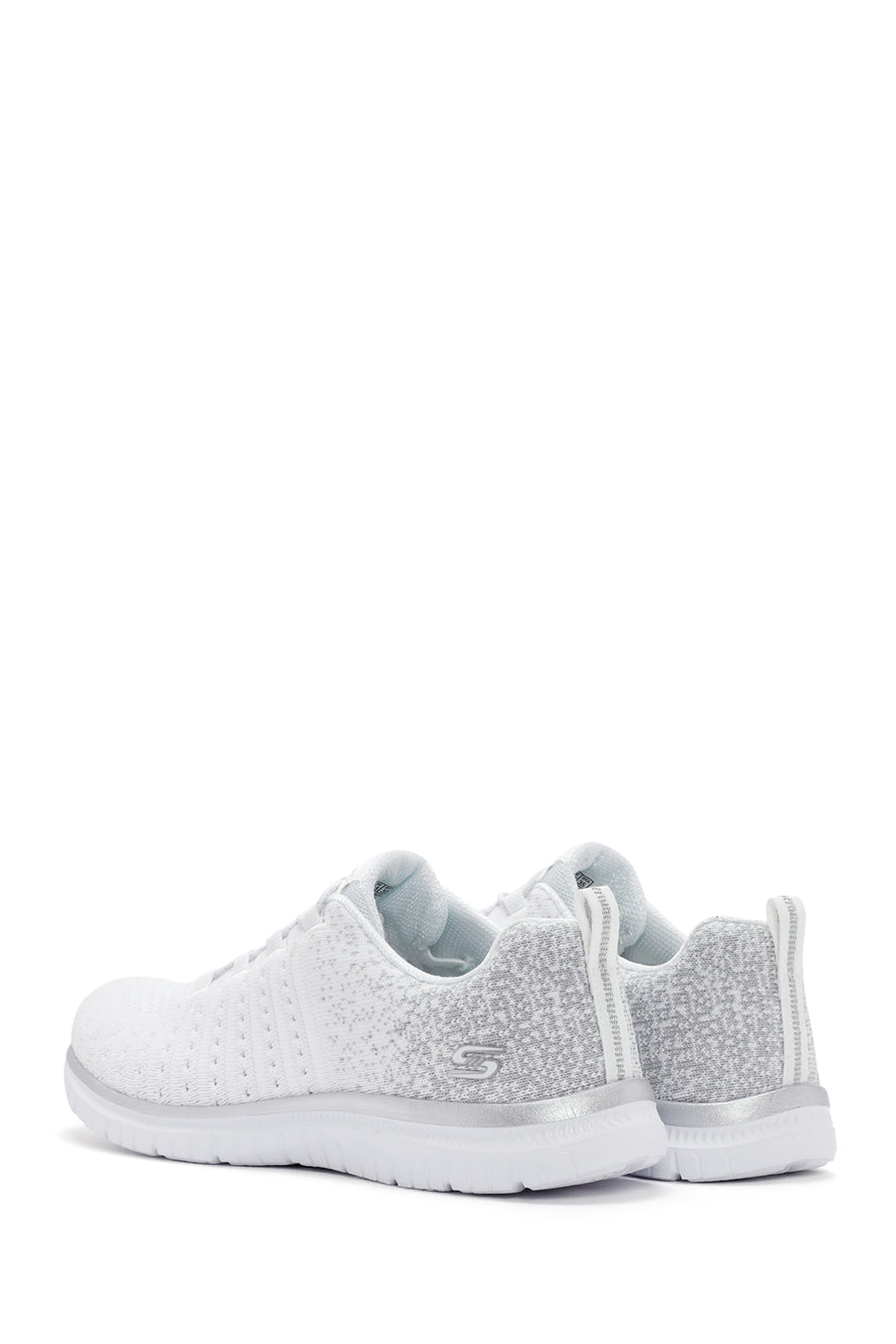 Skechers Women's White Virtue Lucent Lace-up Sneaker