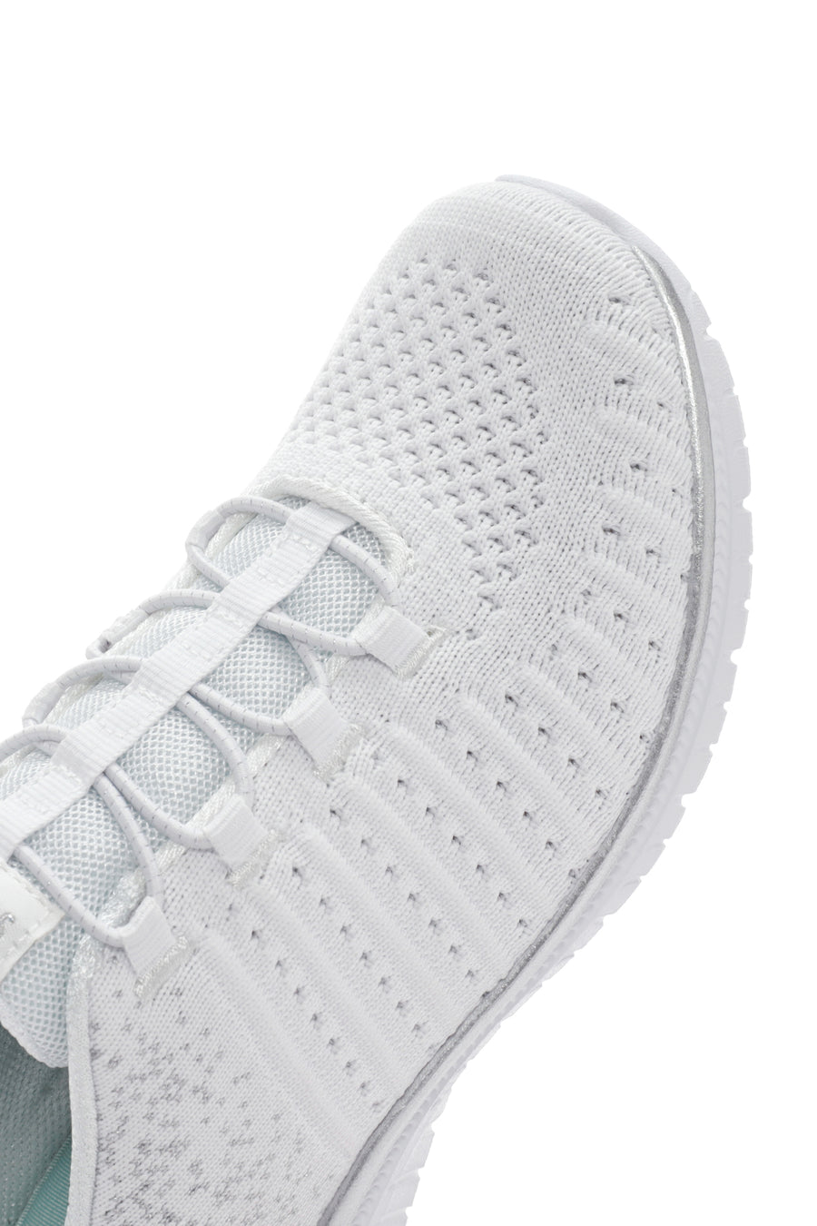 Skechers Women's White Virtue Lucent Lace-up Sneaker