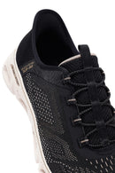 Skechers Kadın Siyah Glide Bağcıklı Kalın Tabanlı Kumaş Sneaker | Derimod