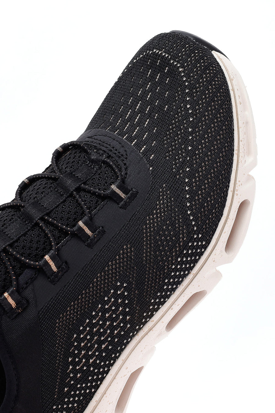 Skechers Kadın Siyah Glide Bağcıklı Kalın Tabanlı Kumaş Sneaker