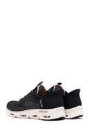 Skechers Kadın Siyah Glide Bağcıklı Kalın Tabanlı Kumaş Sneaker | Derimod