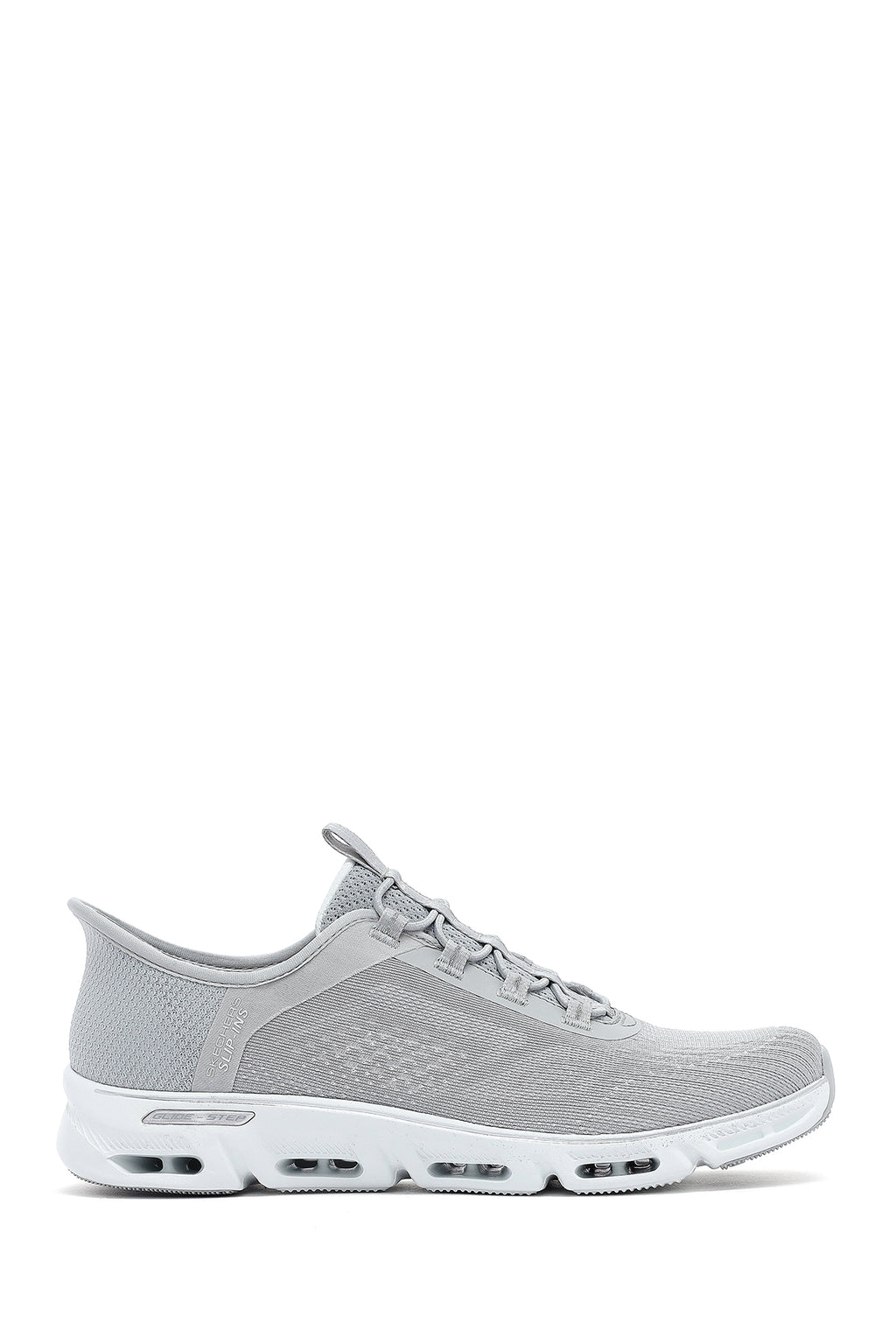 Skechers Kadın Gri Glide Step Gratify Bağcıklı Kumaş Sneaker