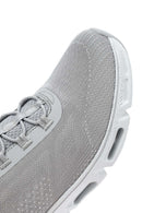 Skechers Women's Grey Glide Step Gratify Lace-Up Fabric Sneakers | Derimod