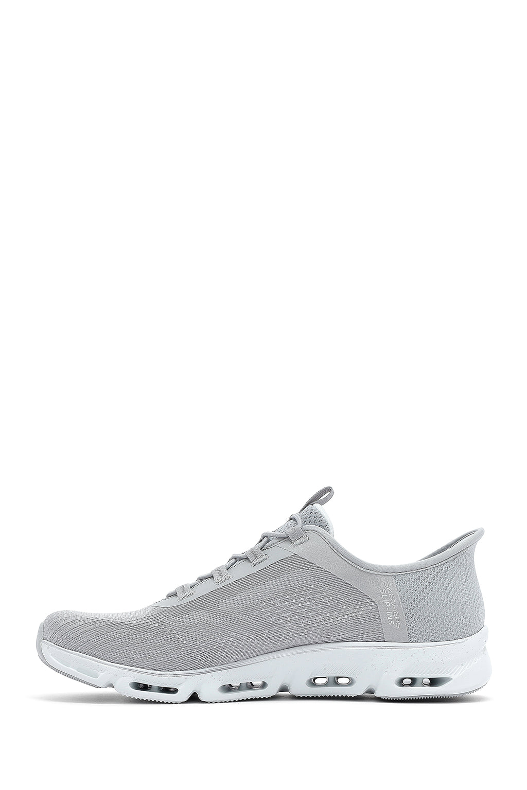 Skechers Kadın Gri Glide Step Gratify Bağcıklı Kumaş Sneaker
