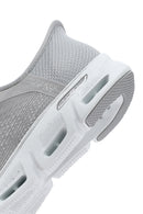Skechers Women's Grey Glide Step Gratify Lace-Up Fabric Sneakers | Derimod
