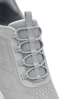 Skechers Women's Grey Glide Step Gratify Lace-Up Fabric Sneakers | Derimod