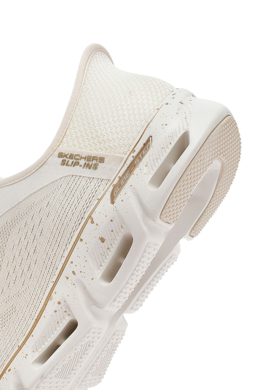 Skechers Kadın Bej Glide Step Gratify Bağcıklı Kumaş Sneaker