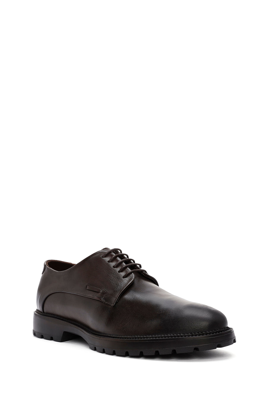 Men's Brown Lace-up Leather Casual Shoes