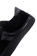 Erkek Siyah Süet Deri Sneaker | Derimod