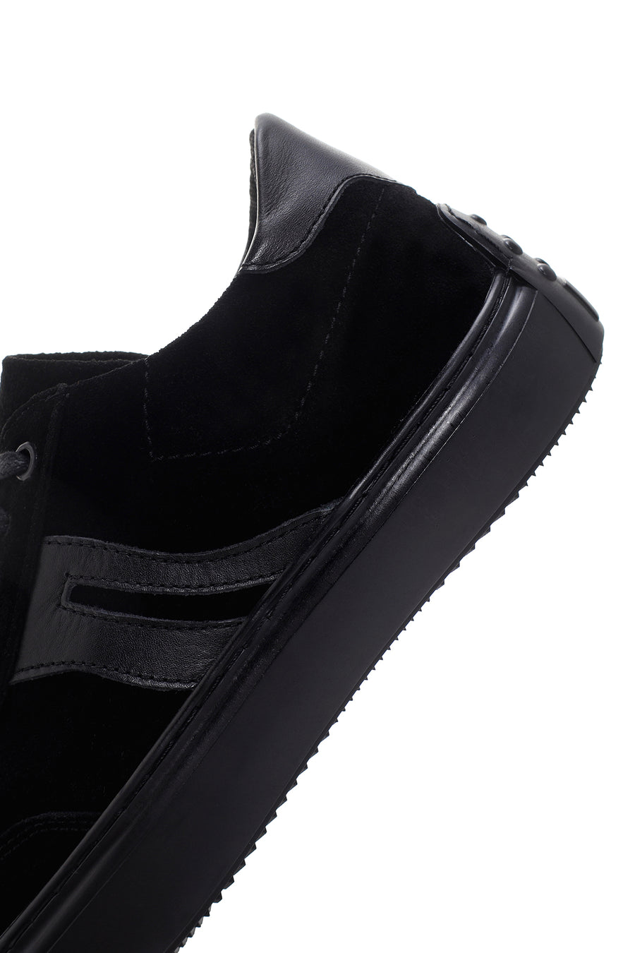 Erkek Siyah Süet Deri Sneaker