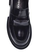 Women's Leather Casual Thick Sole Loafer | Derimod
